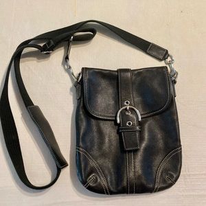 Small Coach leather crossbody